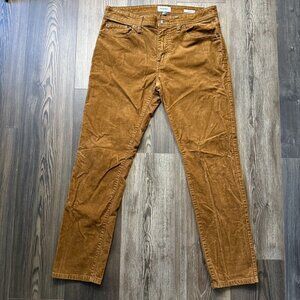 Goodfellow & Co Mens Corduroy Pants 34x30 Brown  Chino Straight Fit New W/O Tags